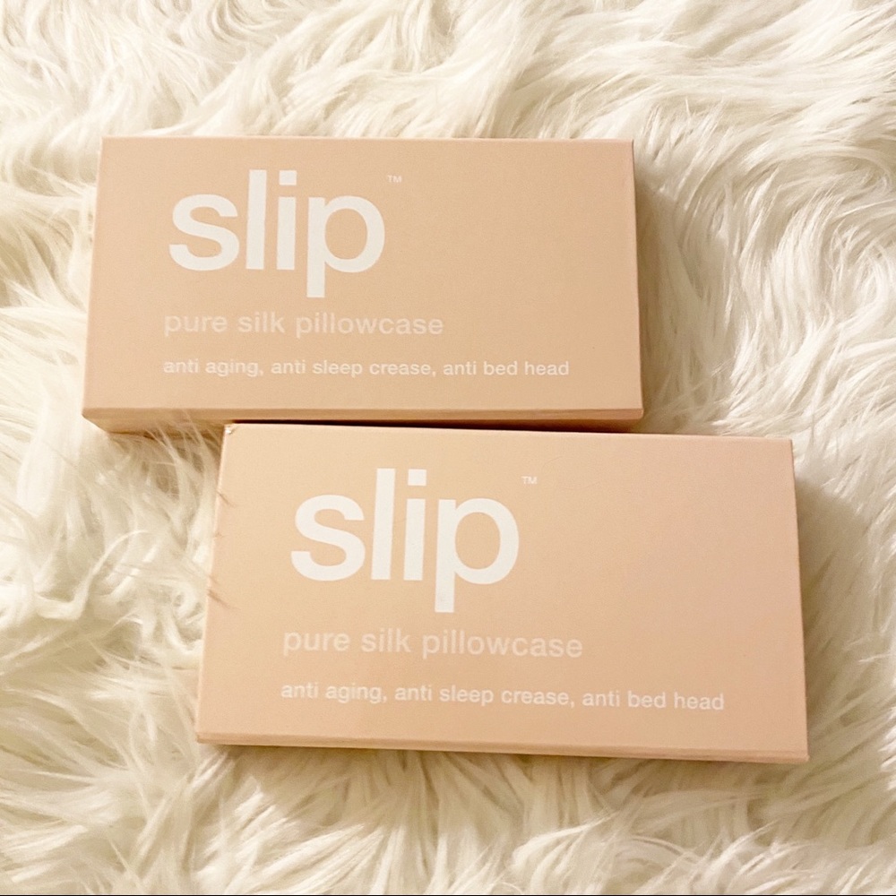 SLIP Pure Silk Pillowcase SET 2 KING Caramel NEW - Picture 1 of 8